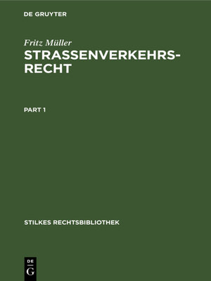 cover image of Strassenverkehrsrecht